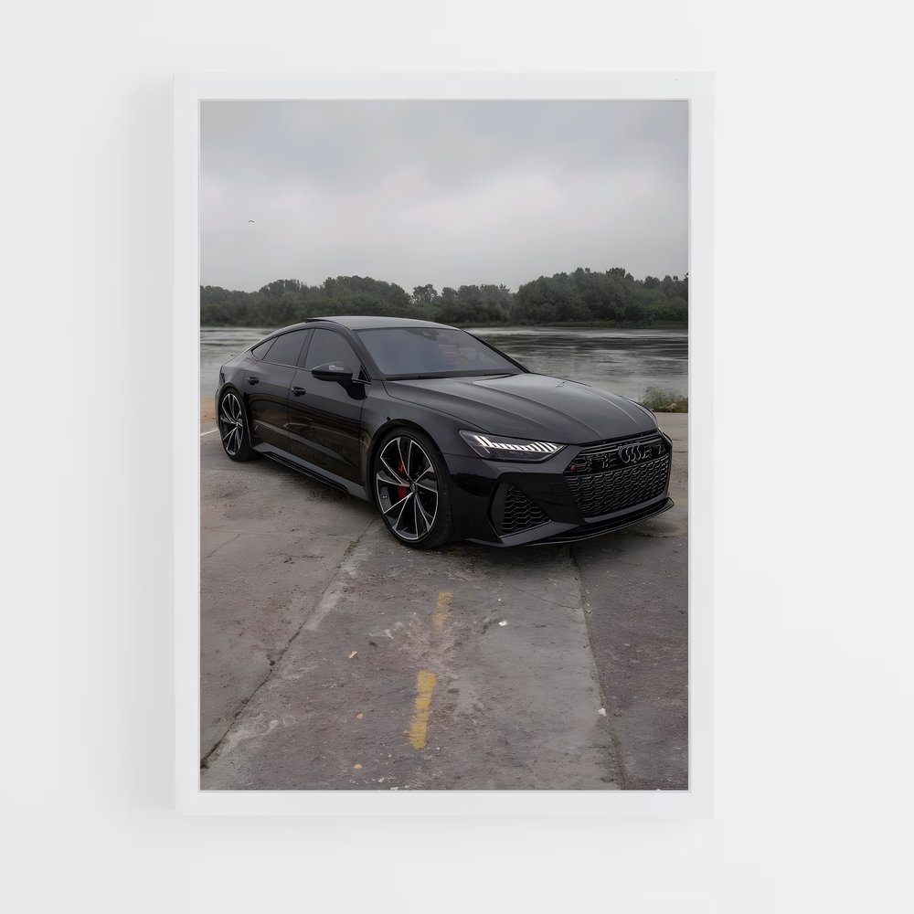 Poster Audi RS5 Noir (vue 3)